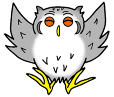 The owl which is some evil-mindedness sticker #2599499