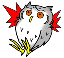 The owl which is some evil-mindedness sticker #2599500