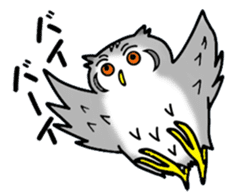 The owl which is some evil-mindedness sticker #2599502