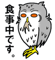 The owl which is some evil-mindedness sticker #2599505