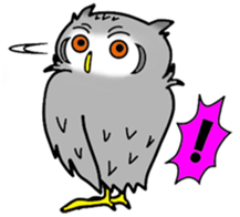 The owl which is some evil-mindedness sticker #2599514