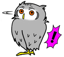 The owl which is some evil-mindedness sticker #2599514