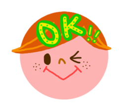 Round form of decorated sticker. sticker #2600645