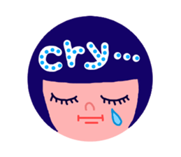 Round form of decorated sticker. sticker #2600654