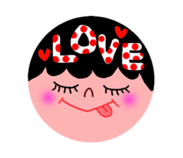 Round form of decorated sticker. sticker #2600656