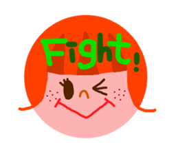 Round form of decorated sticker. sticker #2600660