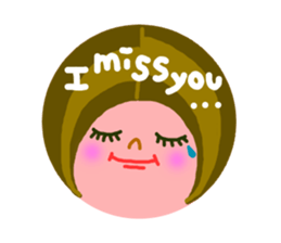 Round form of decorated sticker. sticker #2600665