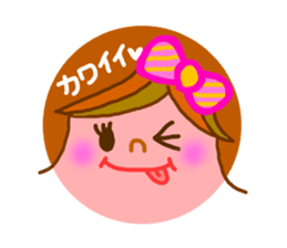 Round form of decorated sticker. sticker #2600677