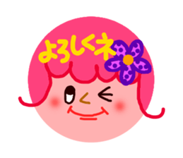 Round form of decorated sticker. sticker #2600681