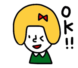 Everyday girls and rabbit sticker #2601083