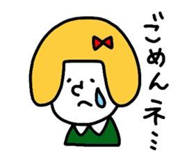 Everyday girls and rabbit sticker #2601084