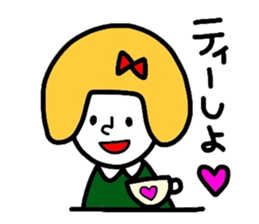 Everyday girls and rabbit sticker #2601089