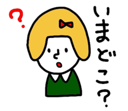 Everyday girls and rabbit sticker #2601091