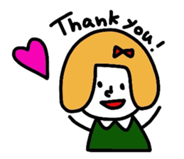 Everyday girls and rabbit sticker #2601096