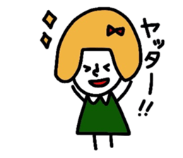 Everyday girls and rabbit sticker #2601097