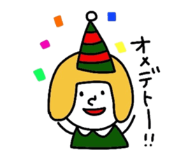 Everyday girls and rabbit sticker #2601099