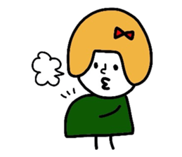 Everyday girls and rabbit sticker #2601100