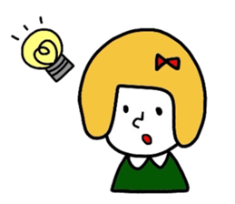 Everyday girls and rabbit sticker #2601101