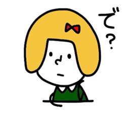 Everyday girls and rabbit sticker #2601103