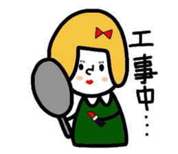 Everyday girls and rabbit sticker #2601104