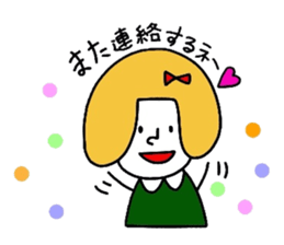 Everyday girls and rabbit sticker #2601110