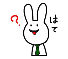 Everyday girls and rabbit sticker #2601115