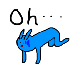 Emotional rabbits sticker #2602221