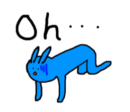 Emotional rabbits sticker #2602221