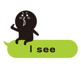 Colorful Speech Balloon English ver sticker #2602378