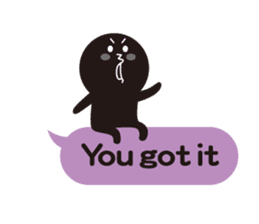 Colorful Speech Balloon English ver sticker #2602380