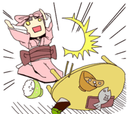 zasikiwarashi's daily life. sticker #2602487