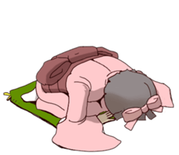 zasikiwarashi's daily life. sticker #2602491