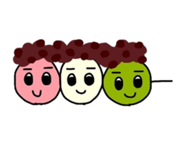 Feeling of 3-color dumpling sticker #2603321