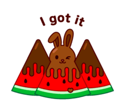 Chocolate Rabbit sticker #2603450