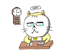 Cheerful cherubs cat [tennyan] sticker #2604269