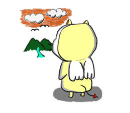 Cheerful cherubs cat [tennyan] sticker #2604272