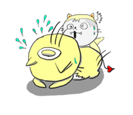 Cheerful cherubs cat [tennyan] sticker #2604273