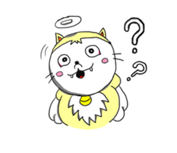 Cheerful cherubs cat [tennyan] sticker #2604276