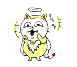 Cheerful cherubs cat [tennyan] sticker #2604280