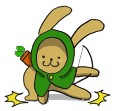 Robin Hood Hare [English] sticker #2604326