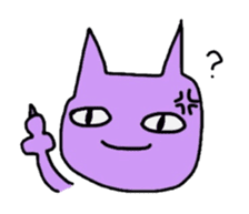 purple cats sticker #2604497