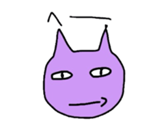 purple cats sticker #2604504