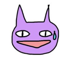 purple cats sticker #2604511