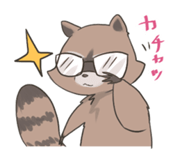 common raccoon sticker #2604887