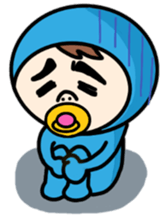 Pacifier blue and green. sticker #2604987