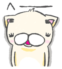 eyebrows cat 2 sticker #2605113