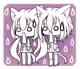 Cat Musume sticker #2605178
