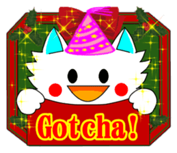 Pudding-chan kitten Xmas (English) sticker #2605407