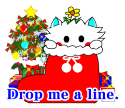 Pudding-chan kitten Xmas (English) sticker #2605428