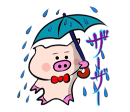 Onomatopoeia of the pig! sticker #2606055
